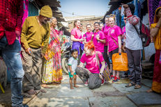 De Montfort University student volunteers working on one of the university’s projects in India image #1