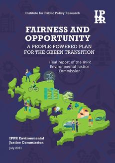 Fairness and opportunity A people-powered plan for the green transition