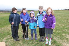 Tree planting at SRUC, Elmwood Golf Course image #1