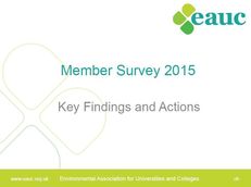 EAUC 2015 Member Survey Report image #1