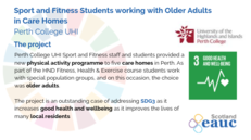 Sport and Fitness Students working with Older Adults in Care Homes - Perth College UHI image #2