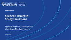 Calculating International Student Travel Emissions with Estrid Jonsson image #1