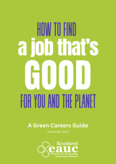 How to find a job that's good for you and the planet - title page