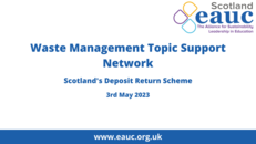 Waste Management Topic Support Network - 3rd May 2023 image #1